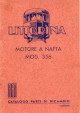 FIAT Catalogo parti di ricambio del motore 356 per automotrici Littorina Modd. 006 - 017 - 018 - 025 - 028 - 031 - 035 - 038 - 039 - 040. 1ª edizione